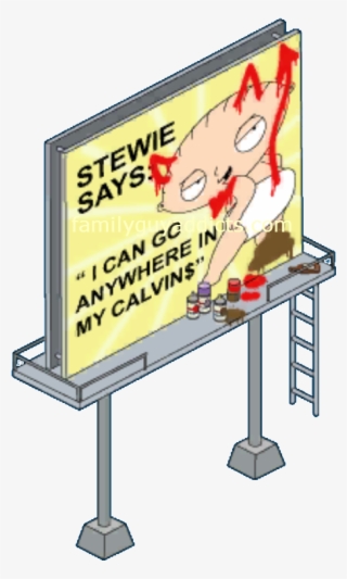 Defaced Stewie Billboard - Billboard