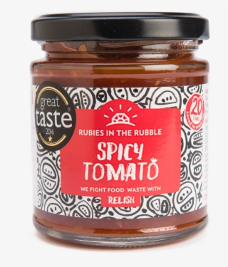 The End Result A Range Of Vibrant And Practical Labels - Rubies In The Rubble - Spicy Tomato Relish 210 G