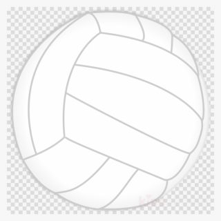 Download White Draw Volleyball Ball Png Clipart Volleyball - Snowball Clipart
