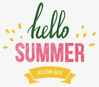 One Color T - Hello Summer Vector