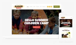 Hello Summer Children's Camp Wordpress Theme - Website