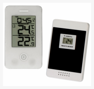 Trådløst Termometer Med Ur - Carpoint Digital Thermometer In-out Thermometer