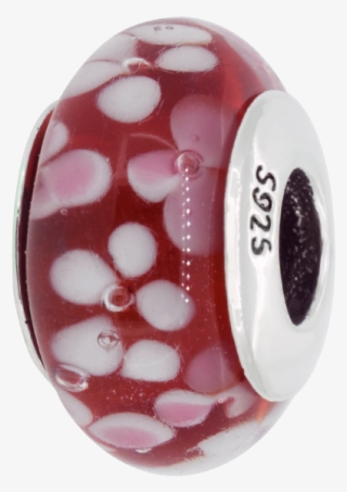 Candy Silver Flores Rosas - Bead