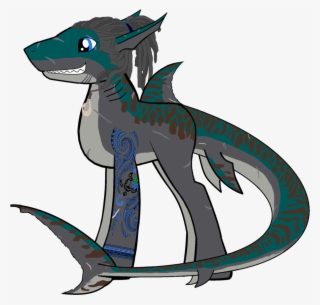 Blue Eyes, Countershading, Dreadlocks, Hei Matau, Hybrid, - Cartoon