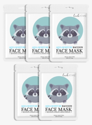 Face Mask- Aqua Moisture Raccoon - Face