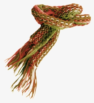 Hand Painted Winter Warm Scarf Png Transparent