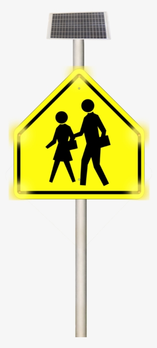 School Zone Pedestrian - School Crossing Sign