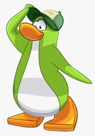 Lime Green New Design 2 - Club Penguin Lime Green Penguin