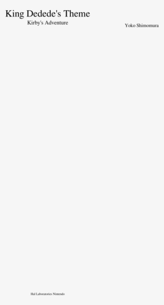 King Dedede's Theme - Trumpet