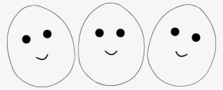 Three Eggs With Eyes And Mouth Icons Png Free Png And