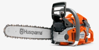 Banner Black And White Library Chainsaw Transparent - Husqvarna 550 Xp