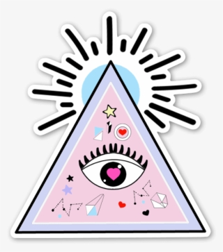 Evil Eye Magic Sticker - Throw Pillow