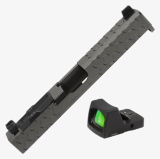 Picture Of Zev Hexcut Glock 17 Gen 3 Grey Slide W/ - Trijicon