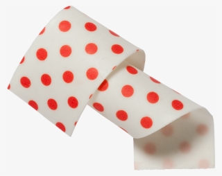 Almond And Sugar Collars Red Dots 50mm - Red