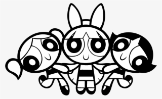 Powerpuff Girls Logo Black And White - Powerpuff Girls Logo