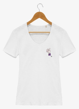 T-shirt Femme Col V Stella Chooses Serie - Tee Shirt Je Suis Pas Venue Ici Pour Souffrir
