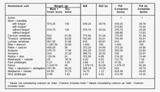 Residual Gui And Dry Bone Weight In Brown Brocket Deer - Brown Brocket