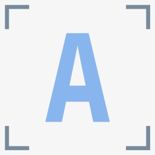 Two Straight Lines Meet At A 90 Degree Angle - Facial Recognition Icon Blue