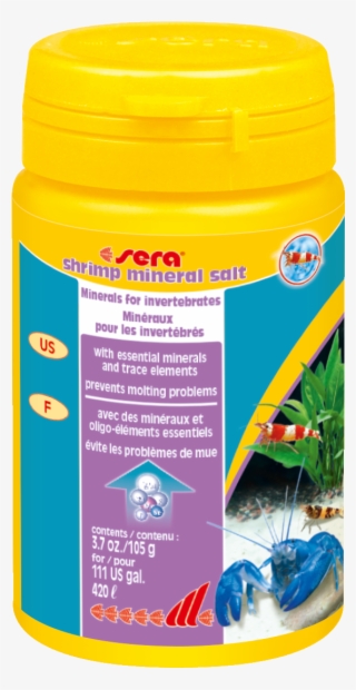 03398 Int Sera Shrimp Mineral Salt 105 G - Sera Mineral Salt - Mineral Conditioning Agent 105g