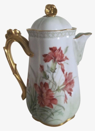 Antique Limoges Hand Painted Chocolate Pot