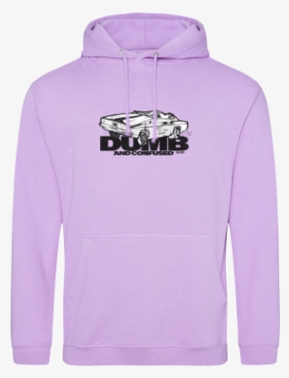 Dumb And Confused Purple Hoodie - Sweatshirt