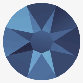 1 3/4" Custom Antique Silver Cross Concho - Blue Metallic Color Pantone