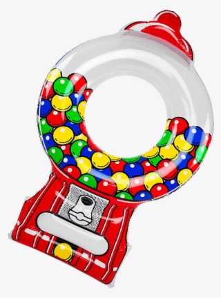 Giant Gumball Pool Float - Bigmouth Inc. Giant Gumball Machine Pool Float