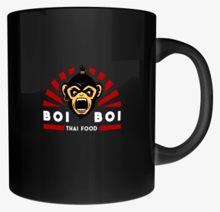 Boi Boi Full Logo Mug Black