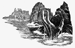 Weirdtalesv36n02pg030 The Spirits Of The Lake - Lake Black And White Illustration