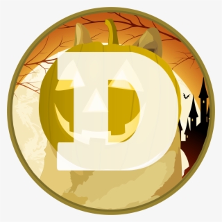 Dogecoin Logo Spooky Month Edition - Mayan Calendar