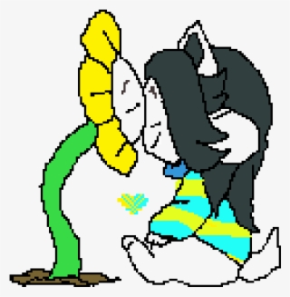 Flowey X Temmie - Illustration