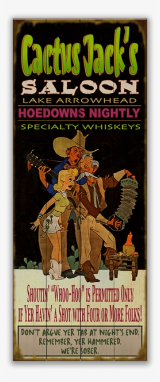Western Saloon Sign