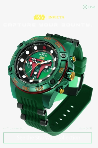 317-0464 Boba Fett L - Star Wars Invicta Watch