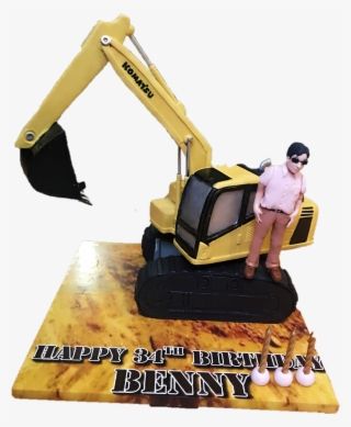 Komatsu Excavator Cake Excavator Cake, Komatsu Excavator, - Excavator