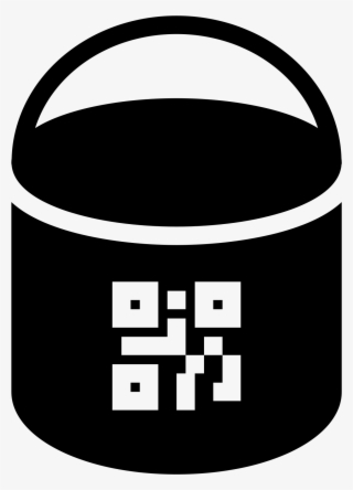 Paint Bucket With Qr Filled Icon - Paint