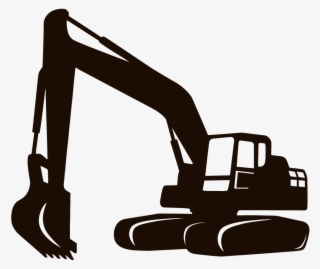 Backhoe Vector Excavator Bucket Clip Transparent Library - Heavy Equipment Logo Png