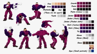 Just Have To Add The Zoom-selector To Akuma And Ryu, - Sf3 Dudley Custom Colors Mario