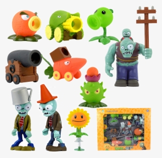 Zombies Toys 2 Complete Sets Pea Shooters Pirates Cannons - Plants Vs. Zombies