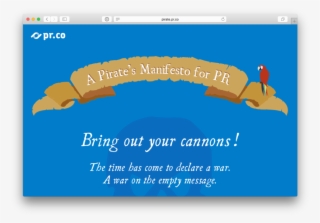 Why A Pirate Manifesto