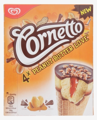 Cornetto Peanut Butter Love 4 X 360ml - Cornetto Cookies N Dream