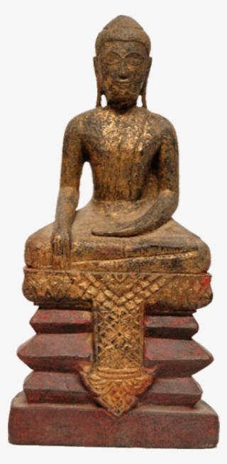 Buddha Seated On A Tiered Throne - Gautama Buddha