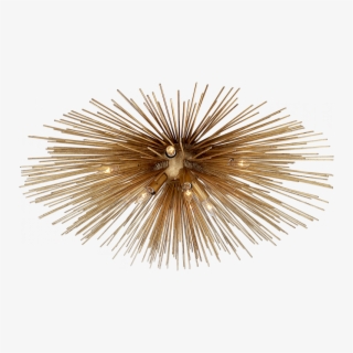 Strada Medium Flush Mount In Gild - Kelly Wearstler Strada Lighting