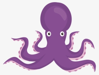 Octopus Png Transparent Image - Pulpo De Color Morado