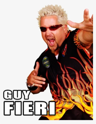Bleed Area May Not Be Visible - Guy Fieri Eating Hotdog