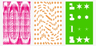 The Green Layer Has Four Custom Typefaces And Replaces