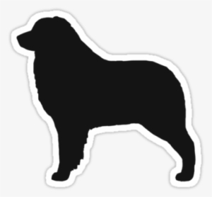 Australian Shepherd Silhouette ' Sticker By Jenn Inashvili - Silhouette Of Australian Shepherd