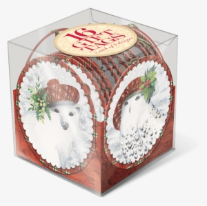 Snowy Friends Gift Tag Cube - Holiday Dogs Gift Tag Cube