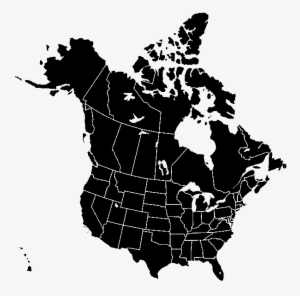 Usa Canada Silhouette Transbg - Us Election Canada Meme