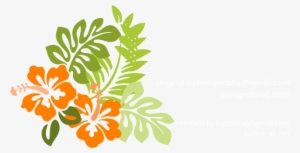 Orange Hibiscus Clip Art At Clker - Hawaiian Flower Throw Blanket