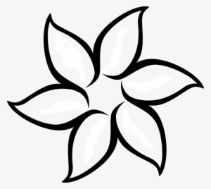 Great Template For Flower Craft Ideas - Simple Flower Outline